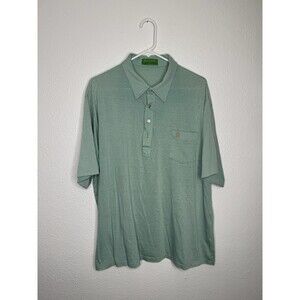 Vintage 70s Munsingwear Grand Slam Penguin Polo Shirt Mint Chip Ice Cream 3XL